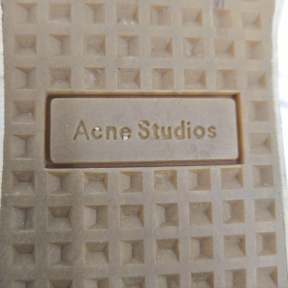 Acne‎ Studios Sneakers Brady Cream Cotton Canvas - Picture 10 of 15